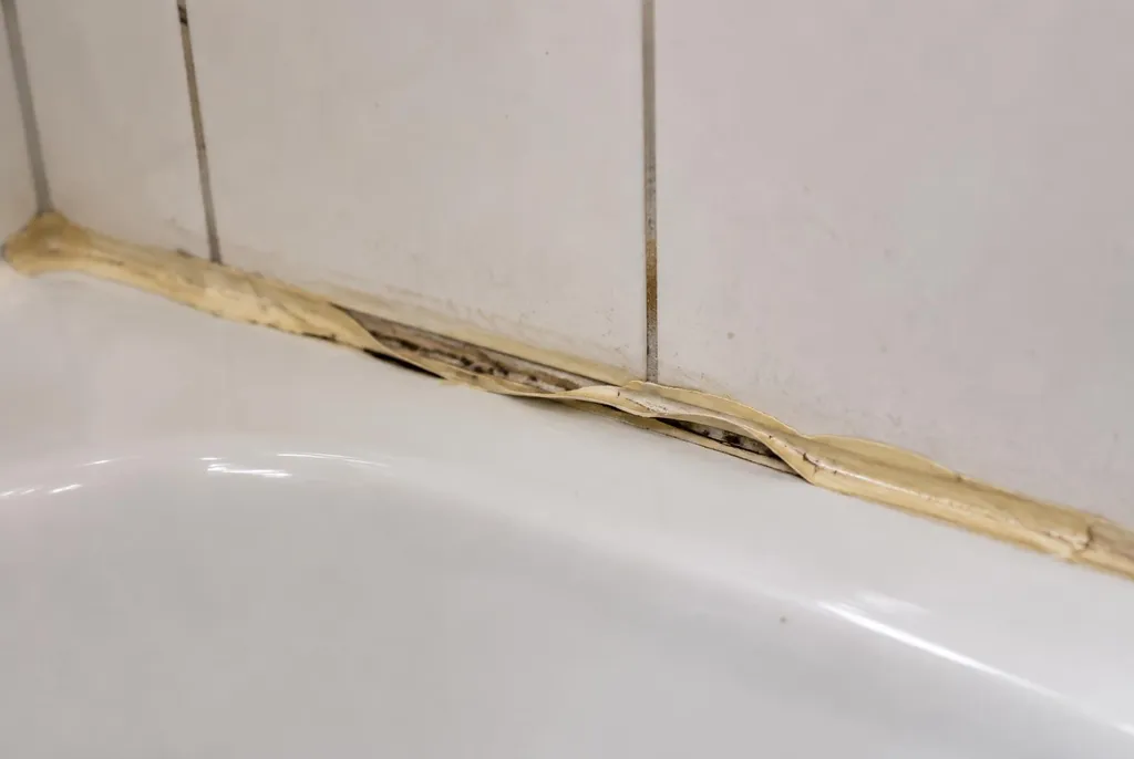 Kitbedrijf IJsselstein – loslatende kit naast het bad